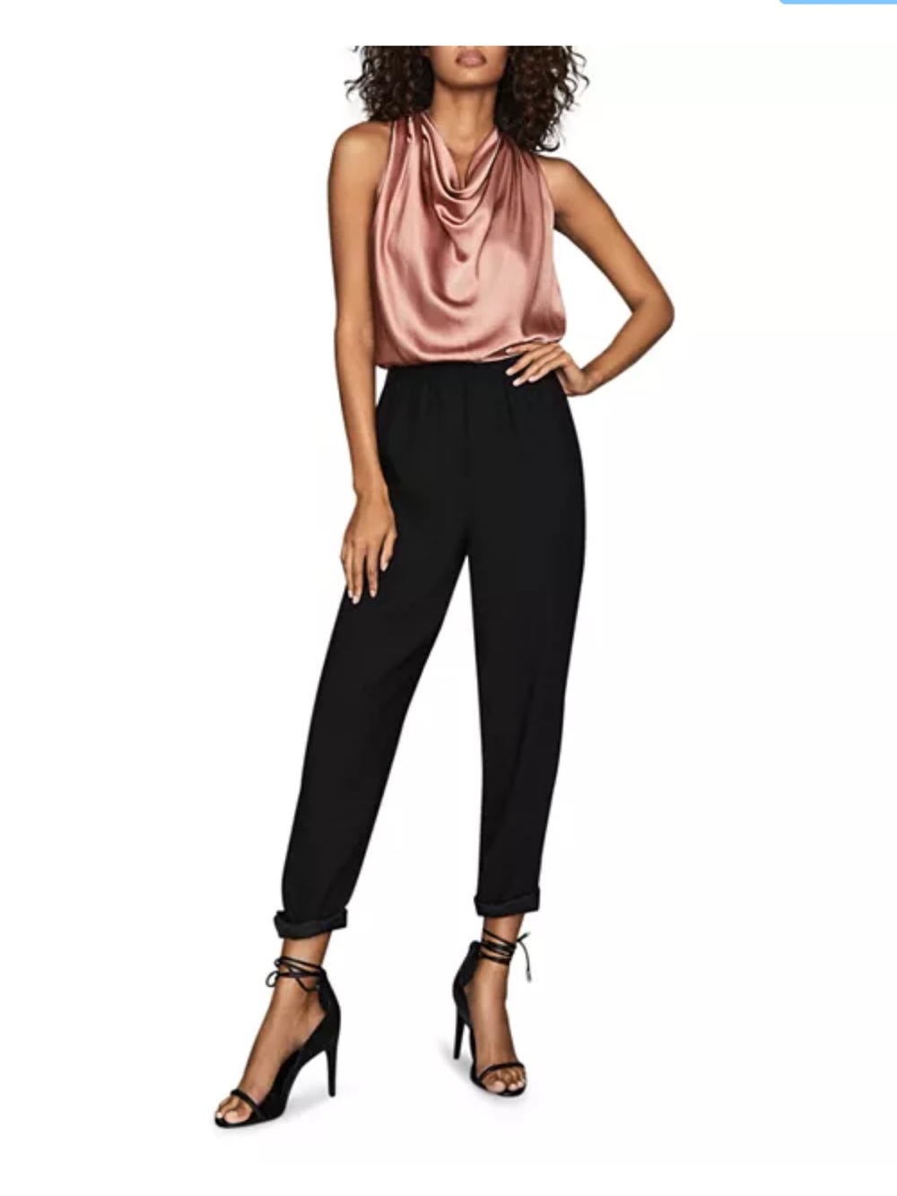 NWT REISS | Harley Contrast‎ Jumpsuit size 2